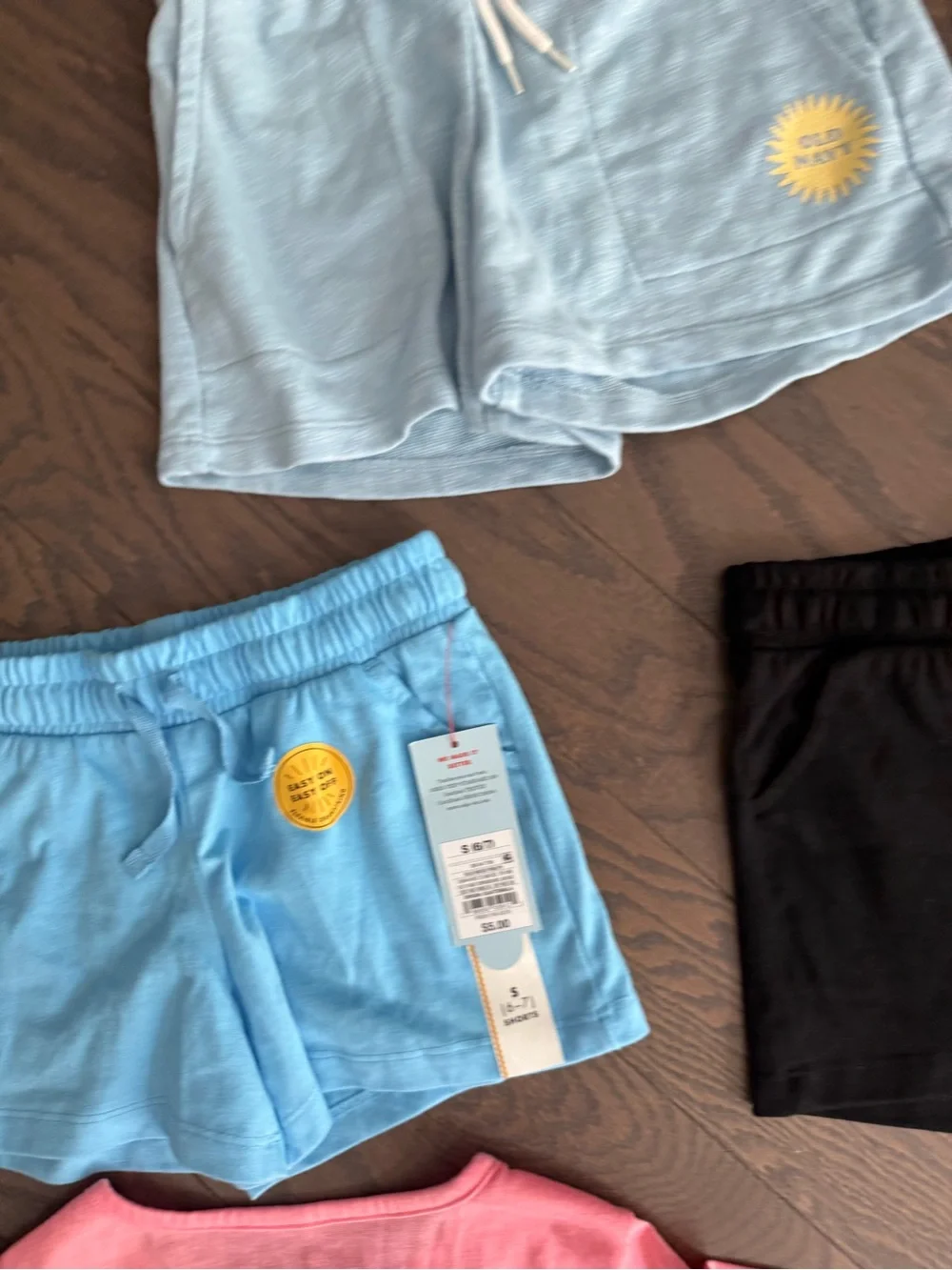 Girls clothes pull on shorts lot dog pajama sz 6/7 old navy & cat & jack summer